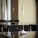 SIGOR battery table lamp NUCANDLE with touch dimmer IP54, glossy, white dimmable