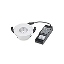 SIGOR recessed luminaire ARGENT swivelling IP54, white dimmable 8W 450lm 2000-3000K 36° 36° CRI 90