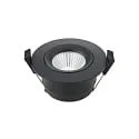 Luminaria empotrable ARGENT giratorio IP54, negro regulable 8W 450lm 2000-3000K 36°