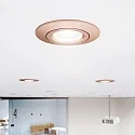 SIGOR Luminaria empotrable DILED 68 giratorio IP20, blanco regulable 6W 370lm 2700K 36° 36° CRI 95