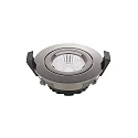 Luminaria empotrable DILED 68 giratorio, Dim-To-Warm IP30, cromo, negro regulable 6W 360lm 2100-2700K 36° 36° CRI 95