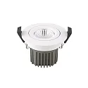 Luminaria empotrable DILED 68 giratorio IP20, blanco regulable 10W 640lm 3000K 36° 36° CRI 95
