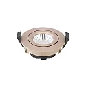 Luminaria empotrable DILED 68 giratorio IP20, champán regulable 6W 380lm 3000K 36° 36° CRI 95