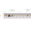 SIGOR High voltage LED Strip, 72 LED/m, 50m roll, 230V, IP65, 8W/m, W 1.5cm / L 5000cm, 4000K 5600lm/m 120°, CRI 90