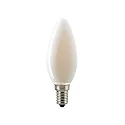 LED Filament light bulb CANDLE, 230V, Ø 3.5cm / L 9.7cm, E14, 4.5W 2700K 470lm 300°, dimmable, matt