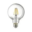 Bombilla filamento Globe GLOBE G95 G95 regulable E27 4,5W 470lm 2700K 330° CRI 80 regulable
