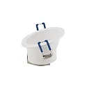 Luminaria empotrable redondo, asimétrico GU5,3 IP20, blanco
