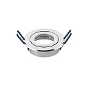 Luminaria empotrable RING redondo, giratorio GU 5,3, aluminio pulido regulable