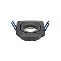 Luminaria empotrable giratorio GU5,3 IP20, negro