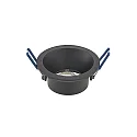 Luminaria empotrable retroceder GU5,3 IP20, negro