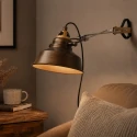Mexlite wall luminaire NOVE 1 flame E27 IP20, bronze dimmable