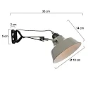 Mexlite Luminaria de pared NOVÉ giratorio, inclinable E27 IP20, verde, negro regulable