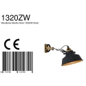 Mexlite Mexlite Wall luminaire NOVÉ, 1 flame, black