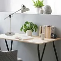 Mexlite Luminaria de mesa NOVÉ giratorio, inclinable E27 IP20, verde regulable