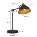 Mexlite Mexlite Table lamp NOVÉ, 1 flame, black