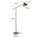 Mexlite Luminaria de pedestal NOVE E27 IP20, regulable