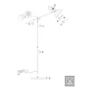 Mexlite Luminaria de pedestal NOVE E27 IP20, regulable
