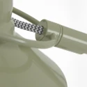Mexlite Luminaria de pedestal NOVÉ giratorio, inclinable E27 IP20, verde regulable