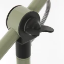 Mexlite Luminaria de pedestal NOVÉ giratorio, inclinable E27 IP20, verde regulable