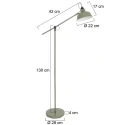 Mexlite Luminaria de pedestal NOVÉ giratorio, inclinable E27 IP20, verde regulable