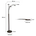 Mexlite Luminaria de pedestal SYNNA IP20, regulable
