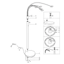 Mexlite Luminaria de pedestal SYNNA IP20, regulable