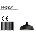 Mexlite Mexlite Pendant luminaire BLACKMOON, 1 flame, black