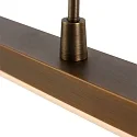 Steinhauer Steinhauer Pendant luminaire ZELENA LED, 3 flames, bronze