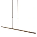 Steinhauer Luminaria colgante ZELENA / 122CM Arriba-Abajo, CCT Switch, ajustable, con regulador táctil IP20, bronce cepillado regulable