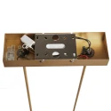 Steinhauer Luminaria colgante ZELENA de 3 llamas IP20, dorado regulable