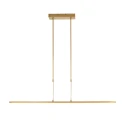 Steinhauer Luminaria colgante ZELENA de 3 llamas IP20, dorado regulable