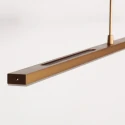 Steinhauer Luminaria colgante ZELENA de 3 llamas IP20, dorado regulable