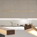 Steinhauer Luminaria colgante ZELENA de 3 llamas IP20, dorado regulable