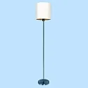Luminaria de pedestal NOOR redondo, con interruptor, con pantalla E27 IP20, acero cepillado 