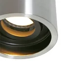 Steinhauer Luz downlight PÉLITE SPOT cilíndrico, rígido, versión de montaje en superficie GU10 IP20, acero cepillado regulable