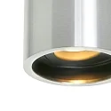 Steinhauer Luz downlight PÉLITE SPOT cilíndrico, rígido, versión de montaje en superficie GU10 IP20, acero cepillado regulable