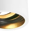 Steinhauer Luz downlight PÉLITE SPOT cilíndrico, rígido, versión de montaje en superficie GU10 IP20, blanco regulable