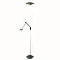 Steinhauer Luz de inundación de techo ZODIAC con brazo articulado, con punto LED, directo / indirecto, con regulador táctil IP20
