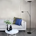 Steinhauer Luz de inundación de techo ZODIAC con brazo articulado, con punto LED, directo / indirecto, con regulador táctil IP20