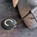 Steinhauer Luz de inundación de techo ZODIAC con brazo articulado, con punto LED, directo / indirecto, con regulador táctil IP20