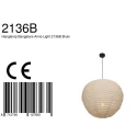 anne light & home Luminaria colgante BANGALORE de 1 llama E27 IP20, regulable