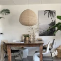 anne light & home Luminaria colgante BANGALORE de 1 llama E27 IP20, regulable