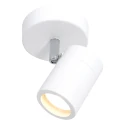 Luminaria de baño UPROUND de 1 llama, cilíndrico, Dim-To-Warm, ajustable GU10 IP44, blanco mate regulable