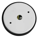 Mexlite Luminaria de baño UPROUND de 1 llama, cilíndrico, Dim-To-Warm, ajustable GU10 IP44, negro mate regulable