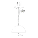 Steinhauer Steinhauer Pendant luminaire SEMICIRKEL, 1 flame, 50cm, black