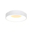 Steinhauer Luminaria de techo RINGLEDE - Ø 38CM redondo, medio, directo / indirecto IP20, blanco mate regulable