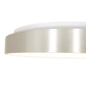 Steinhauer Luminaria de techo RINGLEDE - Ø 38CM redondo, medio, directo / indirecto IP20, plata cepillado regulable