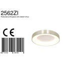 Steinhauer Luminaria de techo RINGLEDE - Ø 38CM redondo, medio, directo / indirecto IP20, plata cepillado regulable