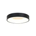 Steinhauer ceiling luminaire RINGLEDE - Ø 38CM round, medium, direct / indirect IP20, black matt dimmable