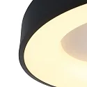 Steinhauer ceiling luminaire RINGLEDE - Ø 38CM round, medium, direct / indirect IP20, black matt dimmable
